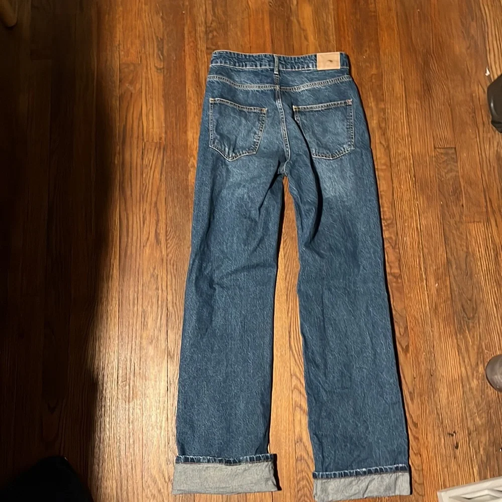 Zara high waisted full length ripped jeans - Picture 5 of 9